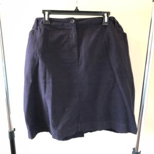 Lands’ End navy skirt
